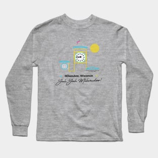 Allen Bradley Clock Tower • Polish Moon • MKE, WI Long Sleeve T-Shirt